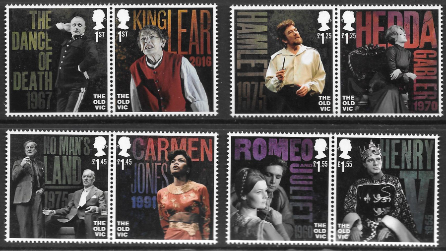 (image for) SG4125 / 32 2018 The Old Vic unmounted mint set of 8